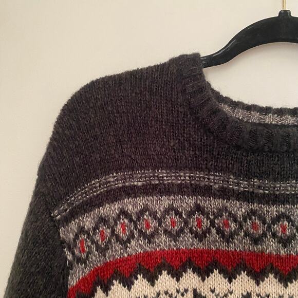Nordic Fair Isle Knit Sweater Basic Editions Mens XL Classic Christmas Winter - Picture 3 of 8